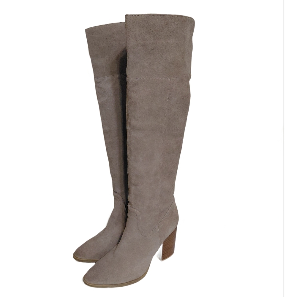 Steve Madden Taupe Suede Over-the-Knee Boots Size 9.5 - Picture 11 of 11